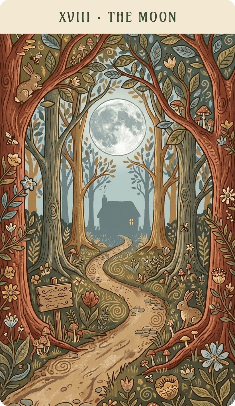 The Moon — Folk Whimsy deck